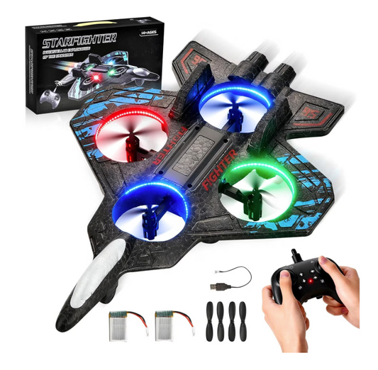 FlyMax Pro™ – Avion de Vânătoare RC cu Stabilizare Gyro