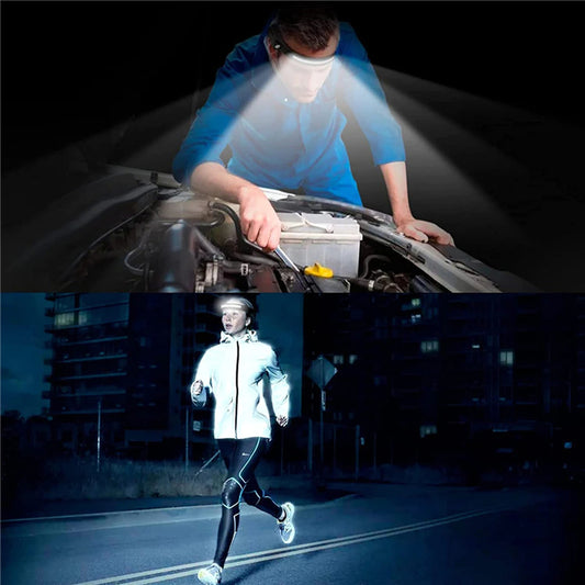 Lanterna de cap - pescuit, camping, drumetii, waterproof, banda leduri