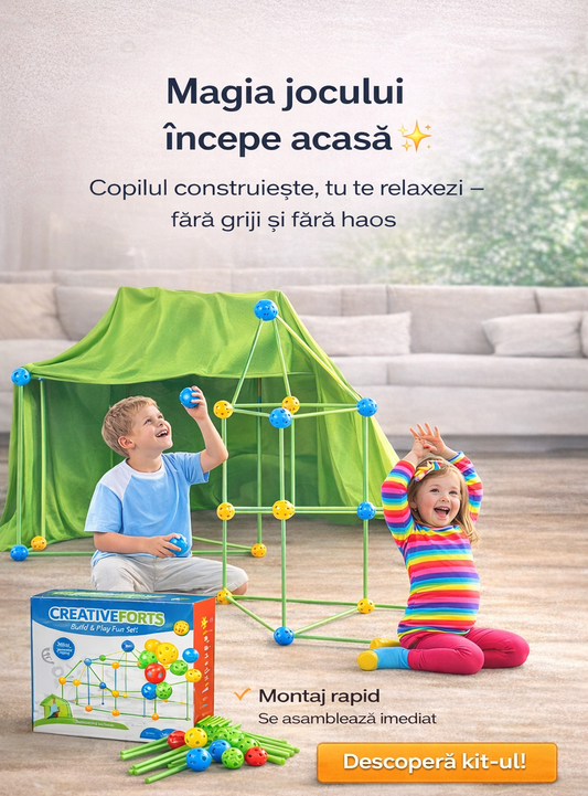 Kit Creativ de Forturi pentru Copii – Construiește, Joacă, Imaginează