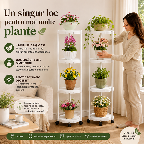 Suport Vertical Flori Plante Mobil