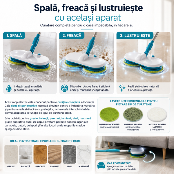Hurricane Mop Electric Plutitor Rapid