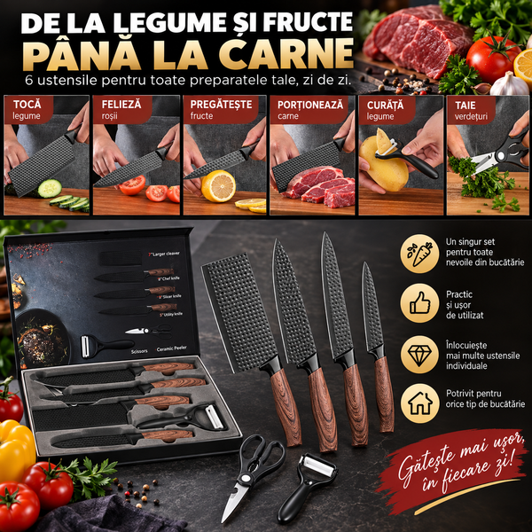Set Bucătărie NoxWood 6p