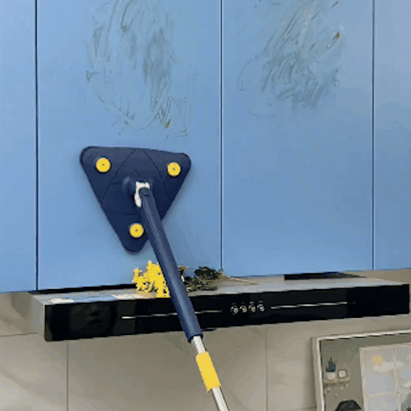 Mop inovativ CleanMaster, de mana, reglabil, rotire 360, triunghi