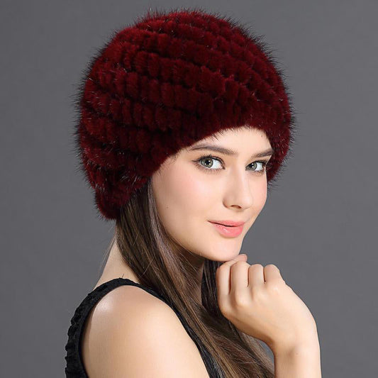 Căciula Elegantă din Blană Naturală